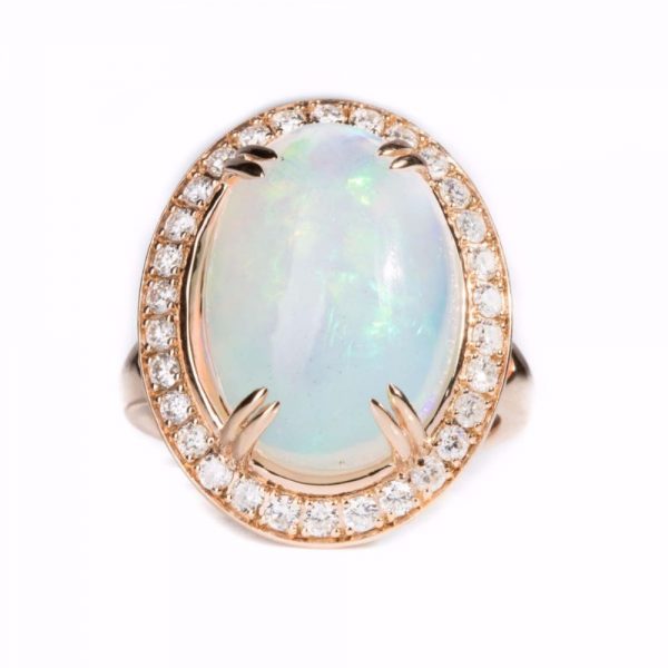Gold | Opal Diamond | Cocktail Ring online from Kajal Naina