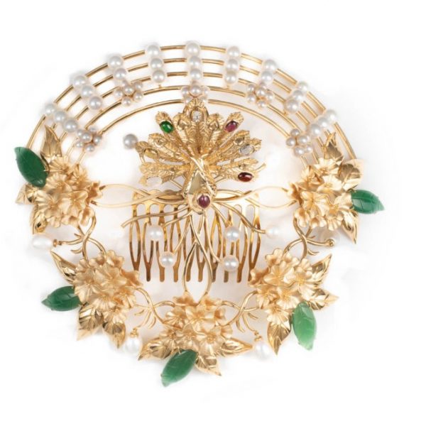 18K solid gold Head piece jewellery