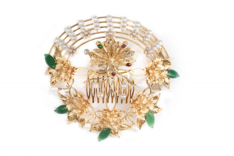 18K solid gold Head piece jewellery