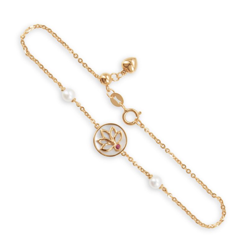 Lotus Flower Good Luck Bracelet