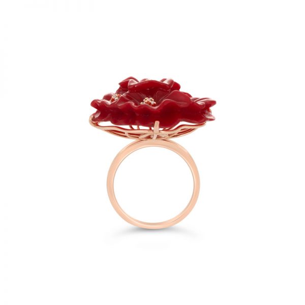 Coral Flower Ring